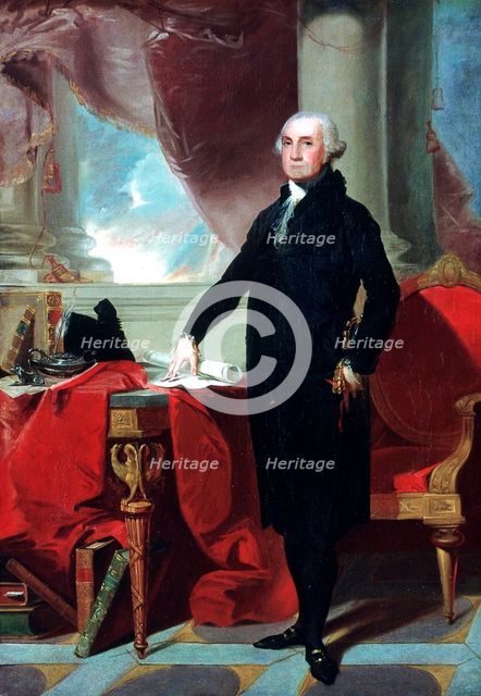 George Washington (1732-99), 1796. Artist: Gilbert Stuart