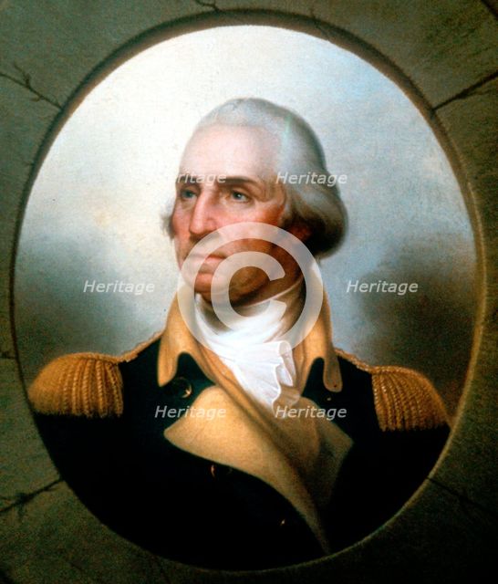 George Washington (1732-99), first President of United States (1789-97).  Artist: Rembrandt Peale