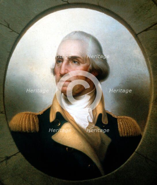 George Washington (1732-99), first President of United States (1789-97).  Artist: Rembrandt Peale