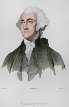 George Washington, (1732-1799), First president of the United States, (1789-1797)..., 1837 (1850). Creator: Emile Louis Vernier