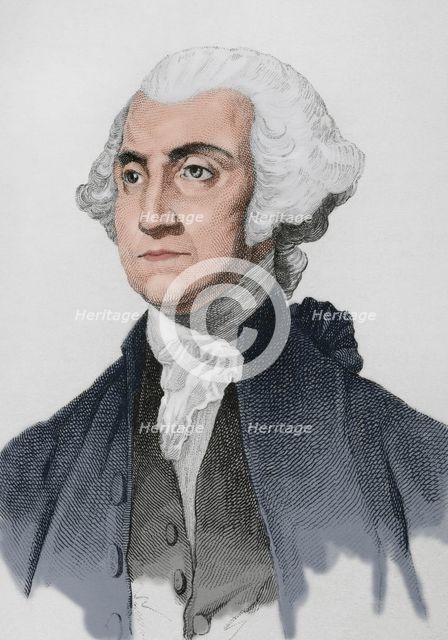 George Washington, (1732-1799), First president of the United States, (1789-1797)..., 1837 (1850). Creator: Emile Louis Vernier.