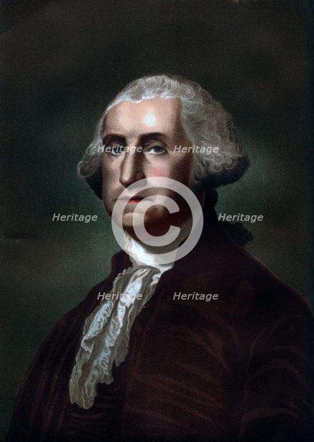 George Washington (1732-1799), first president of the United States of America, 1837. Artist: Unknown