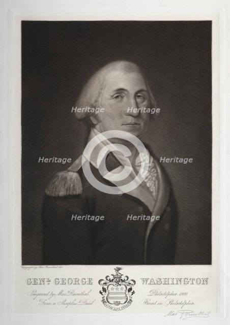 George Washington, 1900. Creator: Max Rosenthal (American, 1833-1918).
