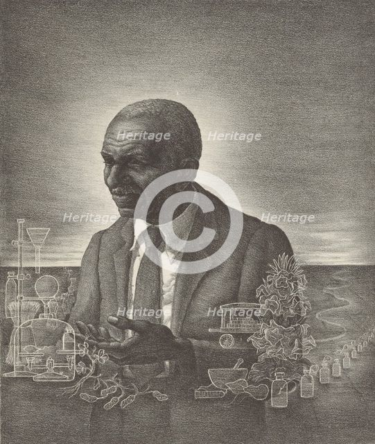 George Washington Carver, ca.1935 - 1943. Creator: Nicholas Panesis.