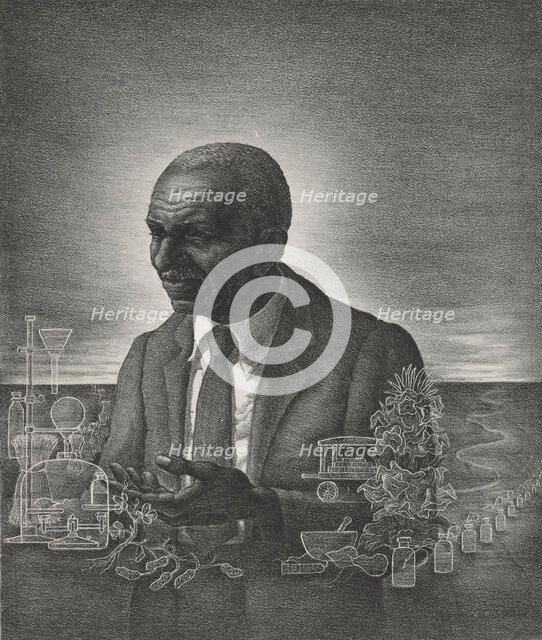 George Washington Carver, ca.1935 - 1943. Creator: Nicholas Panesis.