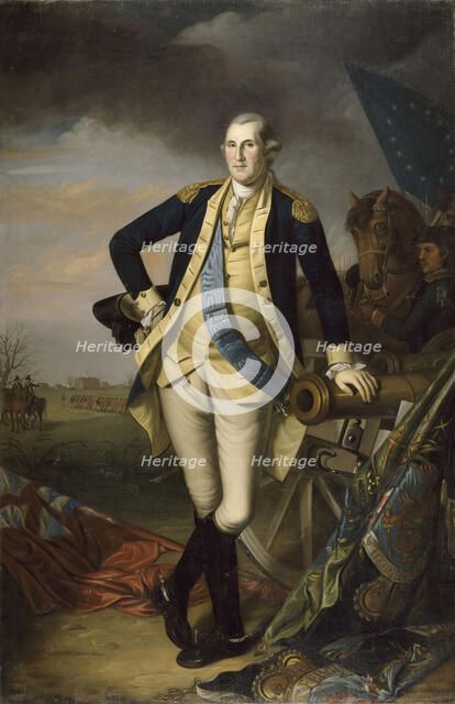 George Washington after the Battle of Princeton on January 3, 1777. Artist: Peale, Charles Willson (1741-1827)