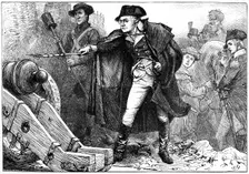 George Washington at the siege of Yorktown, Virginia, 1781 (c1880)