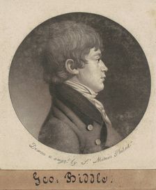 George Washington Biddle, 1801. Creator: Charles Balthazar Julien Févret de Saint-Mémin