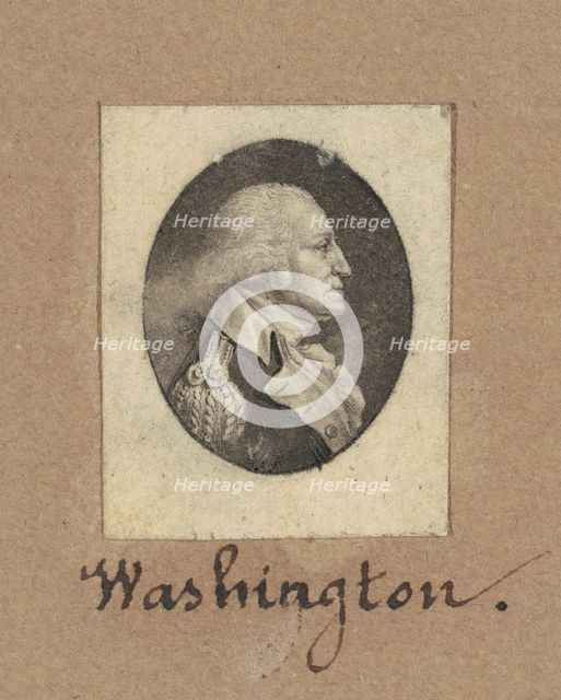 George Washington, c. 1800. Creator: Charles Balthazar Julien Févret de Saint-Mémin.