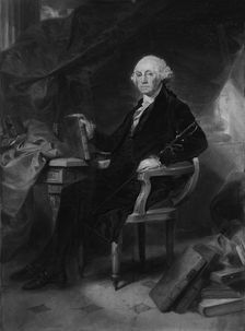 George Washington: Design for an Engraving, ca. 1860. Creator: Alonzo Chappel