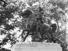 George Washington - Equestrian statues in Washington, D.C., between 1911 and 1942. Creator: Arnold Genthe