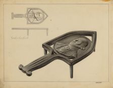 George Washington Flat Iron Stand, c. 1936. Creator: Milton Grubstein
