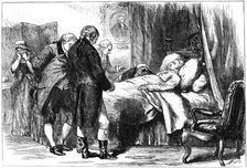 George Washington on his deathbed, Mount Vernon, Virginia, USA, 1799 (c1880)