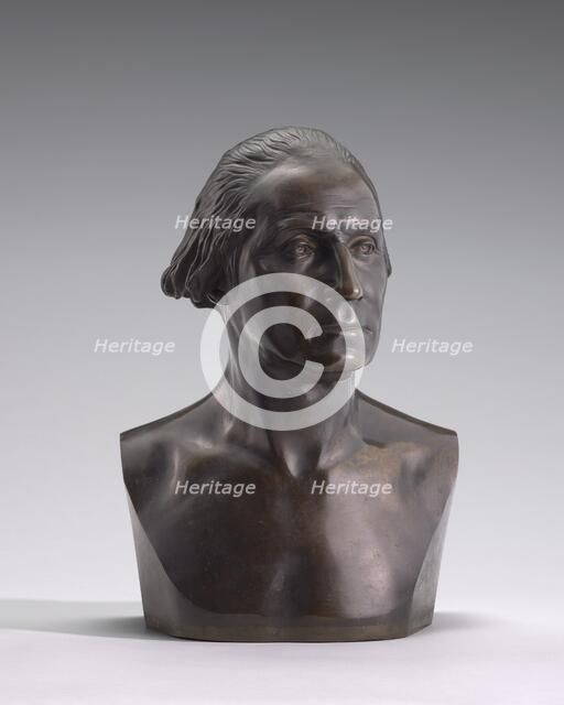 George Washington, model 1785, cast 1850/1877. Creator: Clark Mills.
