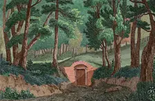 George Washington's tomb, Mount Vernon, Virginia, 1837, (1850). Creator: Victor-Marie-Felix Danvin