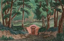 George Washington's tomb, Mount Vernon, Virginia, 1837, (1850). Creator: Victor-Marie-Felix Danvin