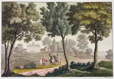 George Washington's House at Mount Vernon, Virginia, USA, c1820-1839. Creator: Paolo Fumagalli