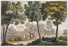 George Washington's House at Mount Vernon, Virginia, USA, c1820-1839. Creator: Paolo Fumagalli