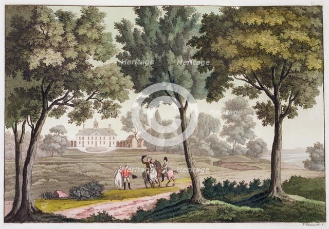 George Washington's House at Mount Vernon, Virginia, USA, c1820-1839. Creator: Paolo Fumagalli.