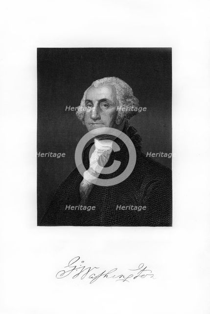 George Washington, the first President of the United States, 1872. Artist: Unknown