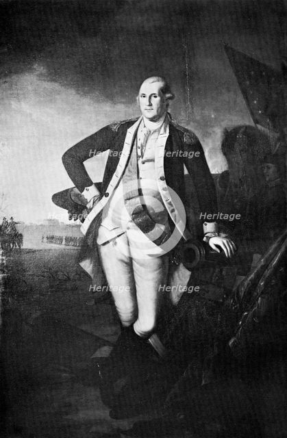 George Washington, the first President of the United States, (late 18th-early 19th century).Artist: Charles Willson Peale
