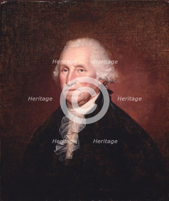 George Washington (The Gadsden-Morris-Clarke Portrait), 1795. Creator: Rembrandt Peale.