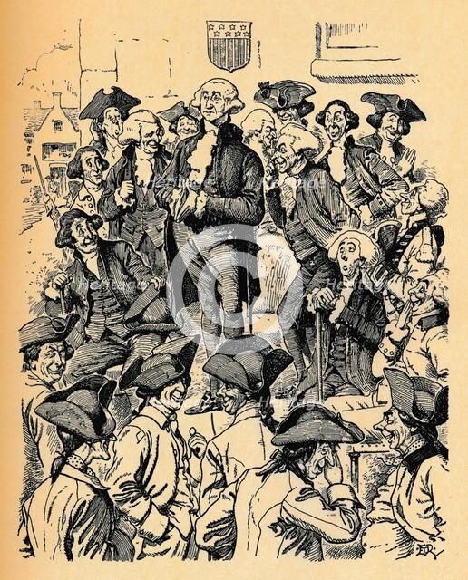 'George Washington trying to tell a lie', c1900. Artist: Edward Tennyson Reed.