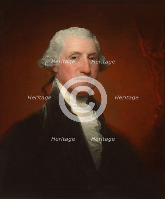 George Washington (Vaughan-Sinclair portrait), 1795. Creator: Gilbert Stuart.