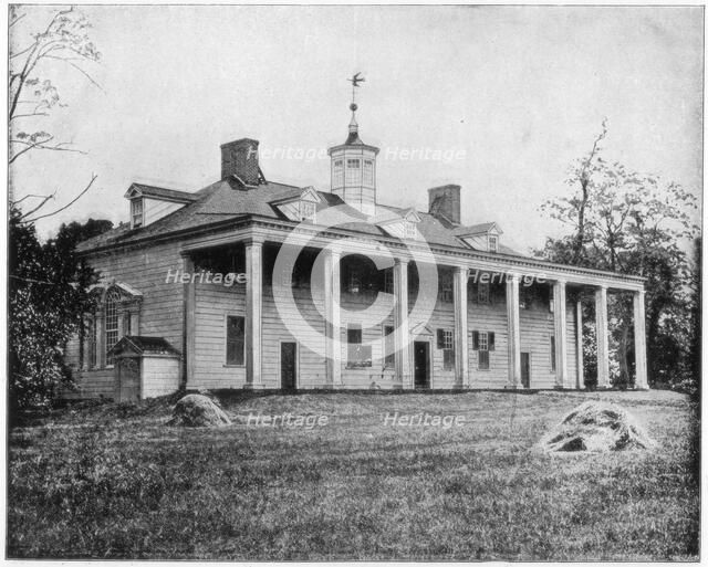 George Washington's home, Mount Vernon, Virginia, late 19th century. Artist: John L Stoddard