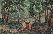 George Washington's tomb, Mount Vernon, Virginia, 1837, (1850). Creator: Victor-Marie-Felix Danvin