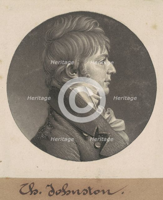 George Way, 1807. Creator: Charles Balthazar Julien Févret de Saint-Mémin.