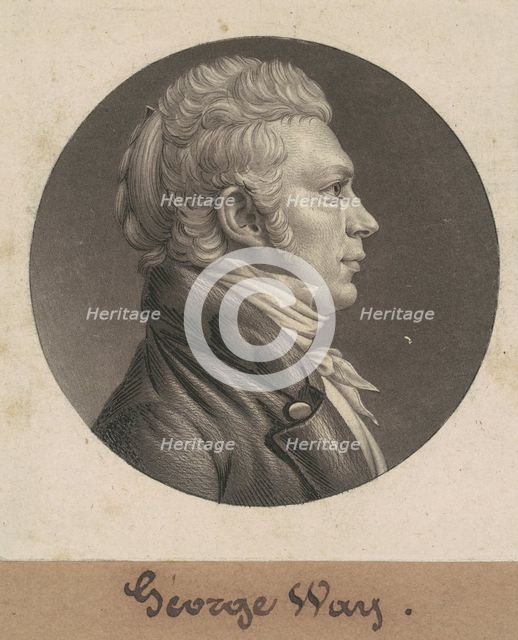 George Way, 1807. Creator: Charles Balthazar Julien Févret de Saint-Mémin.