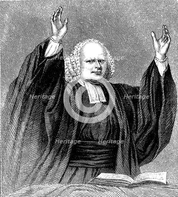 George Whitefield preaching, c1760 (c1850). Artist: Unknown