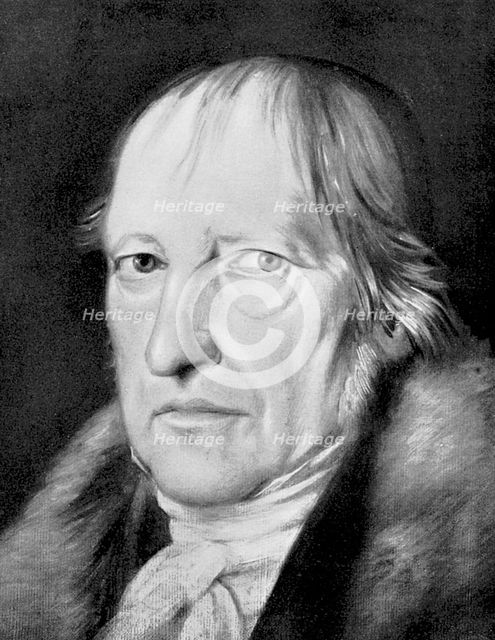 George Wilhlem Friedrich Hegel, German philosopher. Artist: Unknown