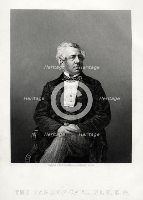 George William Frederick Howard, 7th Earl of Carlisle, British politician and statesman, c1880.Artist: DJ Pound