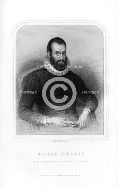 George Wishart, Scottish religious reformer and Protestant martyr, (1870). Artist: S Freeman