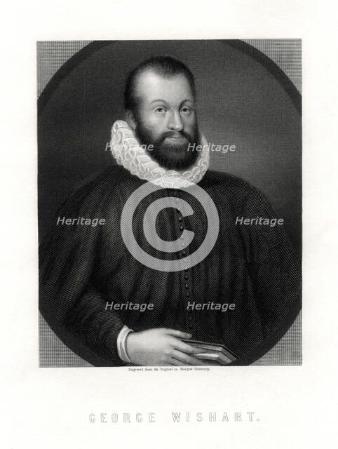 George Wishart, Scottish religious reformer and Protestant martyr, 19th century. Artist: Unknown