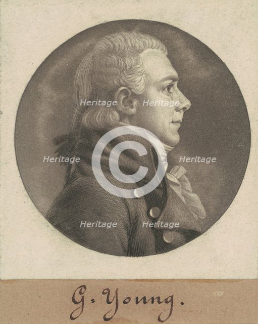 George Young, 1805. Creator: Charles Balthazar Julien Févret de Saint-Mémin.