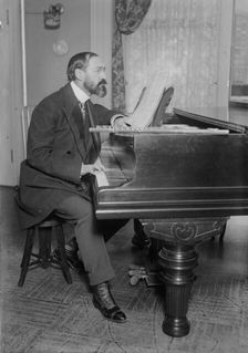 Georges Barrere [at piano], between c1915 and c1920. Creator: Bain News Service
