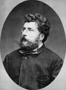 Georges Bizet, French composer, 1874