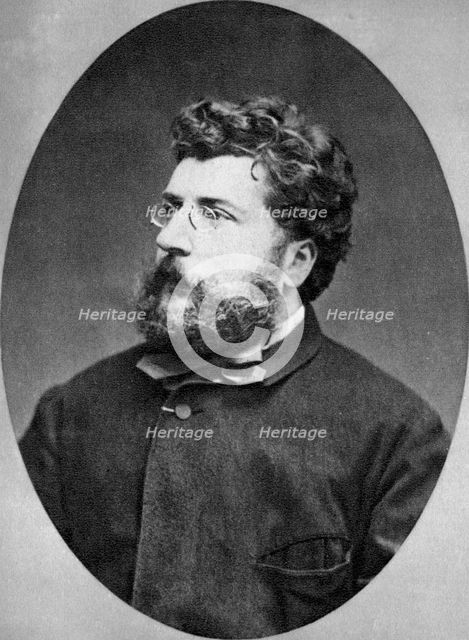 Georges Bizet, French composer, 1874. Artist: Unknown