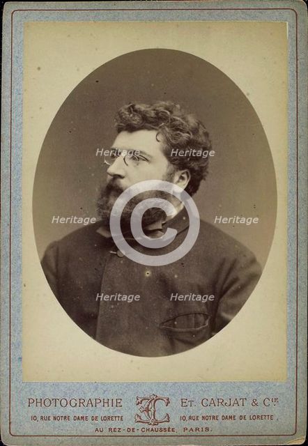 Georges Bizet, French composer and pianist, 1870s(?). Artist: Etienne Carjat