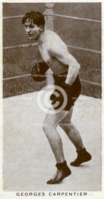 Georges Carpentier, French boxer, (1938). Artist: Unknown