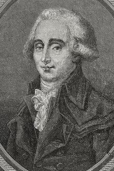 Georges Couthon, (Georges Auguste Couthon), (1755-1794), French revolutionary, 1876. Creator: Unknown