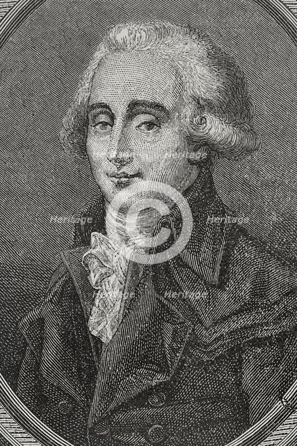 Georges Couthon, (Georges Auguste Couthon), (1755-1794), French revolutionary, 1876.  Creator: Unknown.