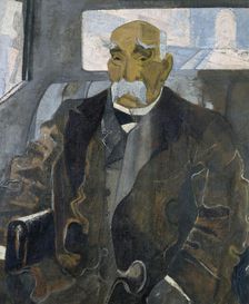 Georges Clemenceau (1841-1929), seated in a car going down the Champs-Élysées, c1920. Creator: Unknown