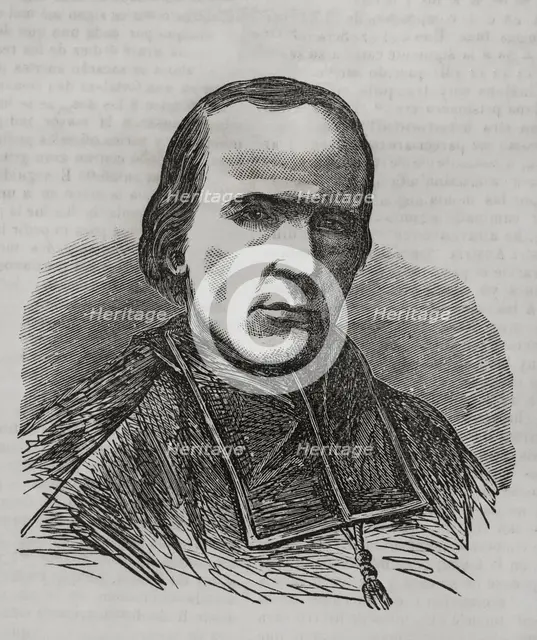 Georges Darboy (1813-1871), Catholic priest, bishop of Nancy, archbishop of Paris, 1871.  Creator: Unknown.