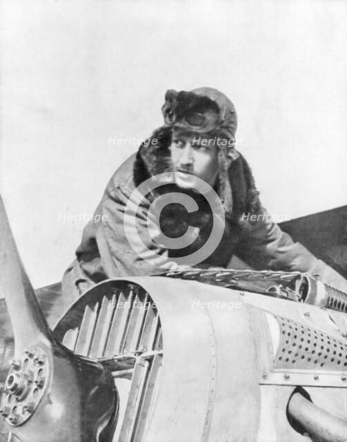 Georges Guynemer, French fighter ace, 9 September 1917. Artist: Unknown