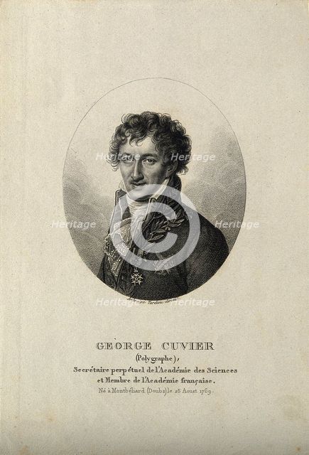 Georges Léopold Chrétien Frédéric Dagobert, Baron de Cuvier (1769-1832), .