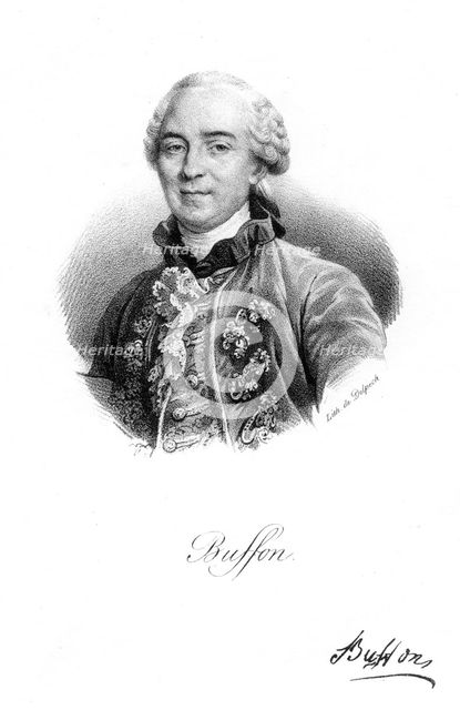 Georges-Louis Leclerc, Comte du Buffon, 18th century French naturalist, c1830. Creator: Delpech.